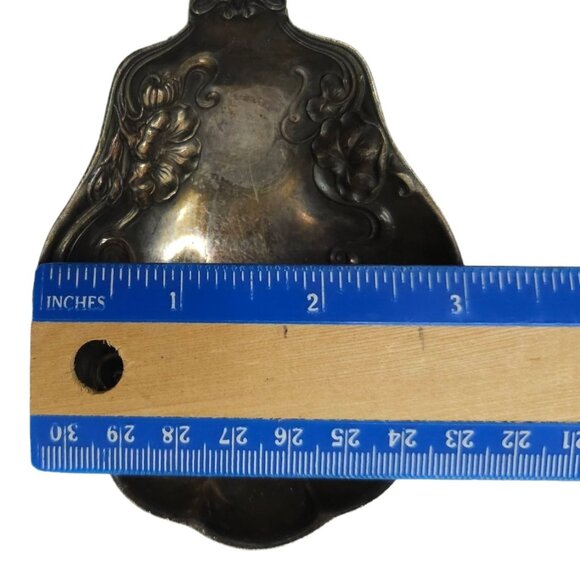 Wm Rogers 12 Art Nouveau Shell Berry Spoon Silver Plate Circa 1904 Antique - Picture 9 of 10